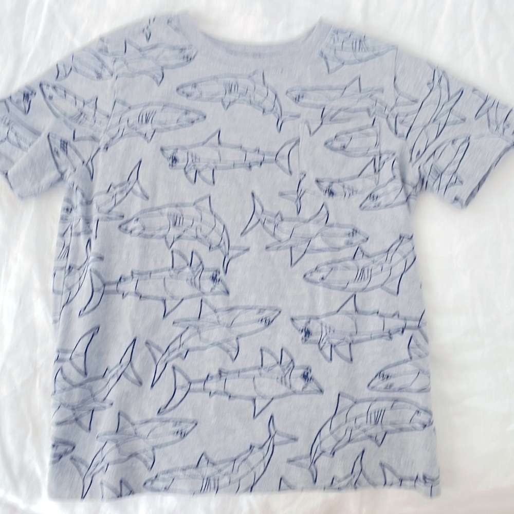 Hanna Anderson shark tee size 5